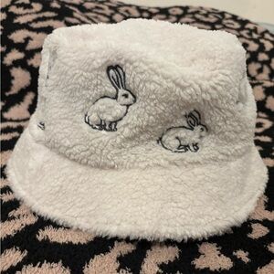 Lululemon Lunar New Year Reversible Fleece Bucket Hat Rabbit Bunny L XL NWT